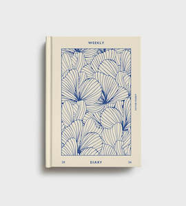 Father Rabbit | Weekly Diary 2026 | Prussian Blue Floral