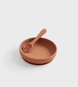 Tiny Table Co: Tiny Table Co. | Plate and Spork Set | Clay