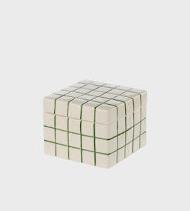Lulu Collection Check Box | Green/White