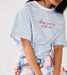 Tops: Commonplace | Morale T-Shirt | Baby Blue