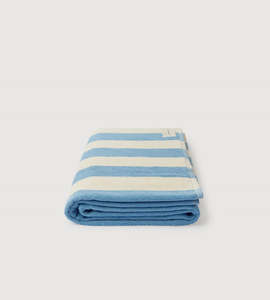 Towels: Assembly Label | Signature Stripe Beach Towel | Skylar/Cream
