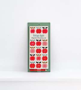 Kitchen Accessories: Vintage Apple Magnetic Shopping List