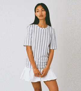 Clothing: Commonplace | Magnolia Dress | Navy White