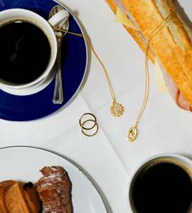Jewellery: La Dailie | Everyday St Christopher Necklace | Gold