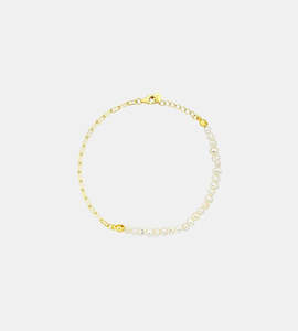 Sophie | Pearl Mini Link Bracelet Gold