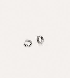 La Dailie | Everyday Chunky Mini Hoop | Sterling Silver