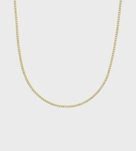 Jewellery: Sophie | Tennis Necklace | Gold