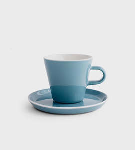 Mugs: ACME | Roman Cup and Saucer | Kokako Blue | Large