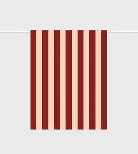 Tea Towel: Lettuce | Tea Towel | Bold Stripe Peach + Burgundy