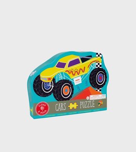 Games: Cars | 20 Piece Monster Truck Shaped Puzzle in Shaped Box