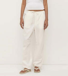Womens Assembly Label: Assembly Label | Rooney Poplin Pant | White