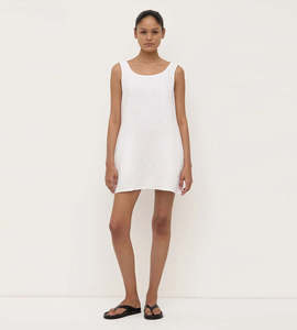 Womens Assembly Label: Assembly Label | Selma Linen Mini Dress | White