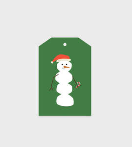 Gift Tags: Lettuce | Snowman Gift Tag
