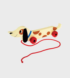 Toys For Toddlers Infants: Charlie the Sausage Wooden Pull Toy