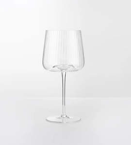 Wine Glasses 1: Home Lab I Melted Crystal Gin Glass I Set of 4 I Clear