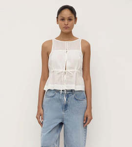 Assembly Label | Suzie Top | White