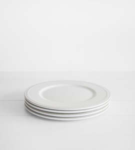Ceramics: Perla Dinner Plate | White