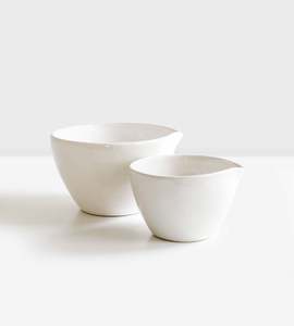 Ceramics: Franco Rustic White Mixing Bowl