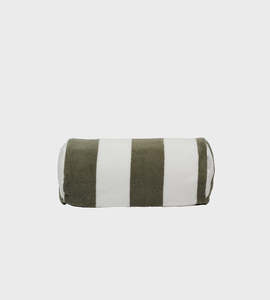 SunnyLife | Inflatable Beach Pillow The Vacay | Olive Stripe