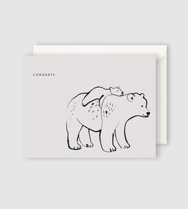 Under 25: Father Rabbit Stationery | Congrats Mummy and Baby Card