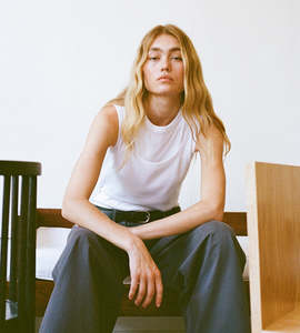 Commonplace | Millie Double Layer Tank | White