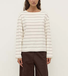 Assembly Label | Scout Long Sleeve Tee | Cream/Mulberry