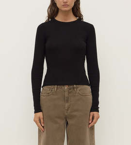 Assembly Label | Zali Long Sleeve Tee | Black