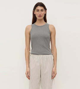 Assembly Label | Mara Rib Tank | Charcoal Marle