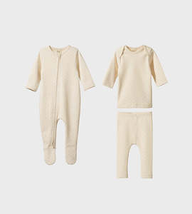 Unclassified: Nature Baby | Cotton Rib Essentials Set | Caramel Spot