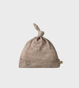 Nature Baby | Merino Wool Knotted Beanie | Bramble Burrow Print Merino