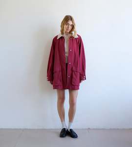 Clothing: Commonplace | Down the Line Jacket | Maroon