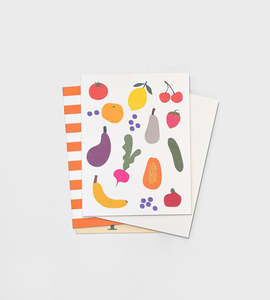 Cards: Father Rabbit Stationery | Colourful Fruit Card