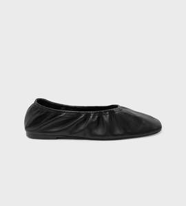 Assembly Label | Marion Leather Ballet Flat | Black