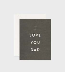 Under 25: Father Rabbit Stationery | I Love You Dad Card