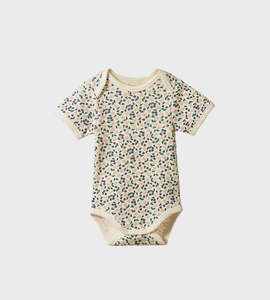 Nature Baby | Short Sleeve Bodysuit | Briarwood Print