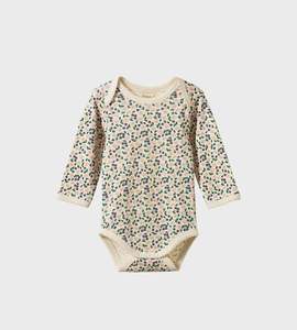 Nature Baby | Long Sleeve Bodysuit | Briarwood Print