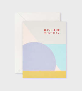 Cards: Lettuce | Card | Have the Best Day Mauve Circle