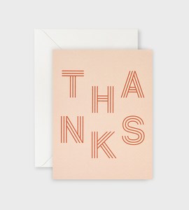 Cards: Lettuce | Card | Thanks Stripe Letters