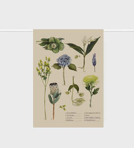 Father Rabbit | Tea Towel | Botanical Collection