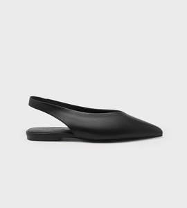 Assembly Label |Lila Leather Sling Back | Black