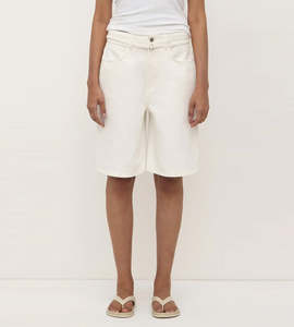 Assembly label | Loose Fit Long Denim Short | Vintage White