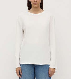 Tees: Assembly Label | Thea Long Sleeve Tee | White