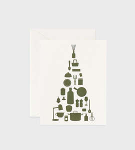 Cards: Father Rabbit Stationery | Green Utensils Tree Card