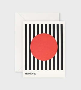 Cards: Lettuce | Card | Thank You Black Stripe