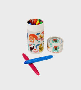 Childrens Art: Wild Wonders Silky Crayons (Set Of 12)