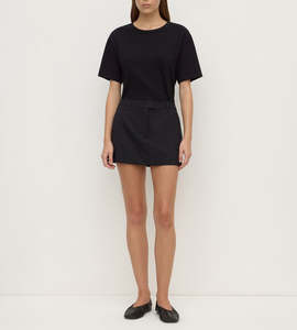 Assembly Label | Kehlani Mini Suit Skirt | Black Pinstripe
