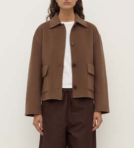 Womens Assembly Label: Assembly Label | Mya Wool Jacket | Milk Choc