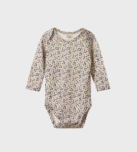 Nature Baby | Mer Ess L/S Bodysuit | Briarwood Lilac Print