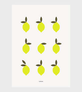 Lettuce: Lettuce | Tea Towel | Lemons
