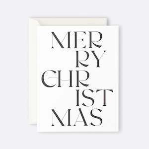 Father Rabbit Stationery | Card | Modern Merry Christmas
